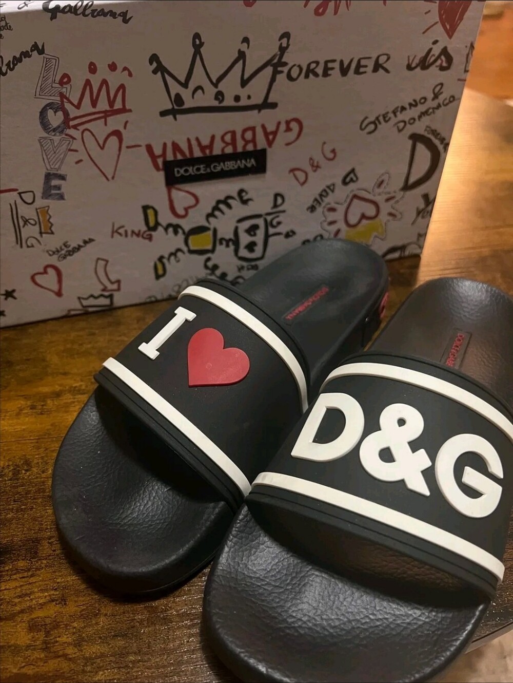 Dolce and Gabbana Slides Size 8 With Box - Picture 2 of 2